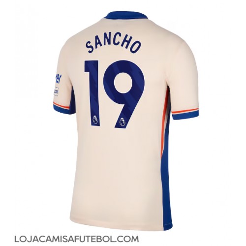 Camisa de Futebol Chelsea Jadon Sancho #19 Equipamento Secundário 2024-25 Manga Curta